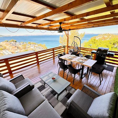 D-View Premium Mobile Home - Panoramic Seaview - 150 M From Beach, Free Parking Drage Buitenkant foto