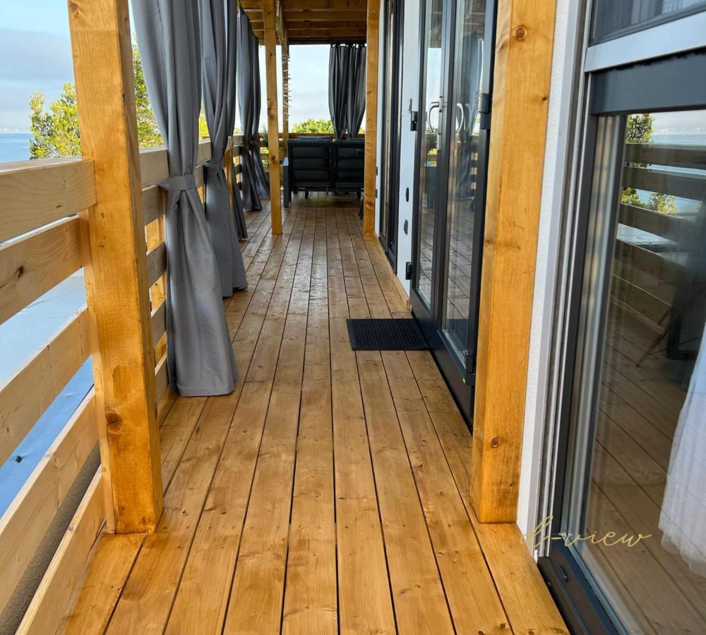D-View Premium Mobile Home - Panoramic Seaview - 150 M From Beach, Free Parking Drage Buitenkant foto