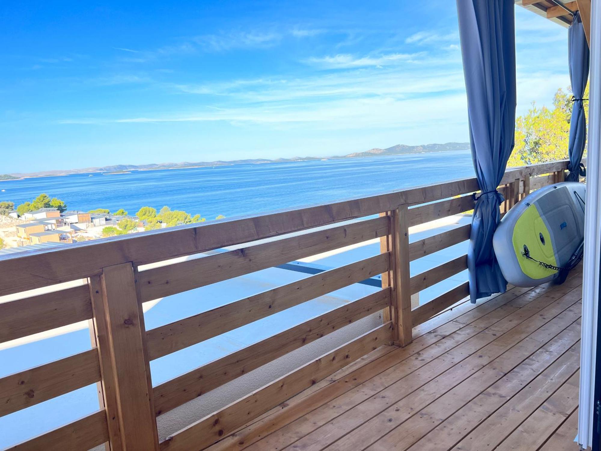 D-View Premium Mobile Home - Panoramic Seaview - 150 M From Beach, Free Parking Drage Buitenkant foto